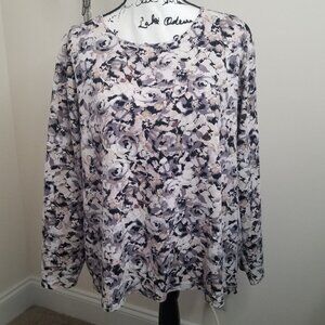 Classic Floral Tee Shirt Sz 3x by Croft & Barrow